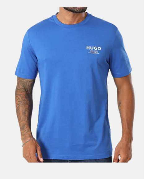 Camisetas Manga curta Homem HUGO Azul 50572740 NESPTEE