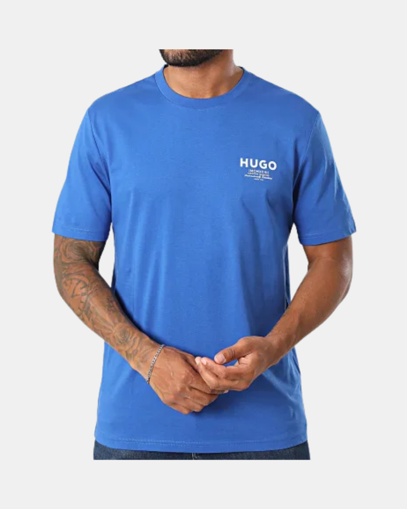 Camisetas Manga curta Homem HUGO Azul 50572740 NESPTEE