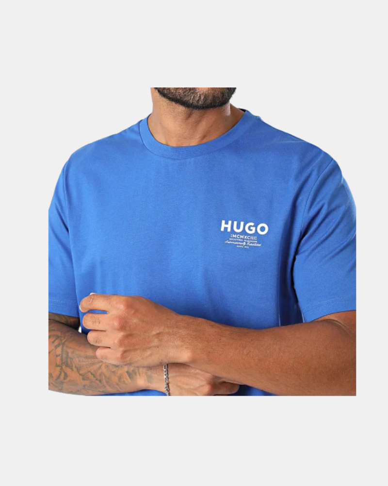 Camisetas Manga curta Homem HUGO Azul 50572740 NESPTEE