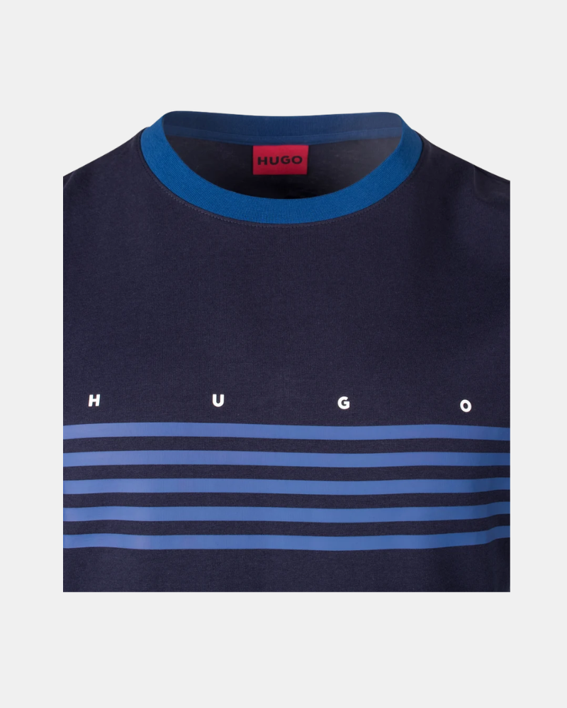 Camisetas Manga corta Hombre HUGO Azul 50563796 DEMPSY