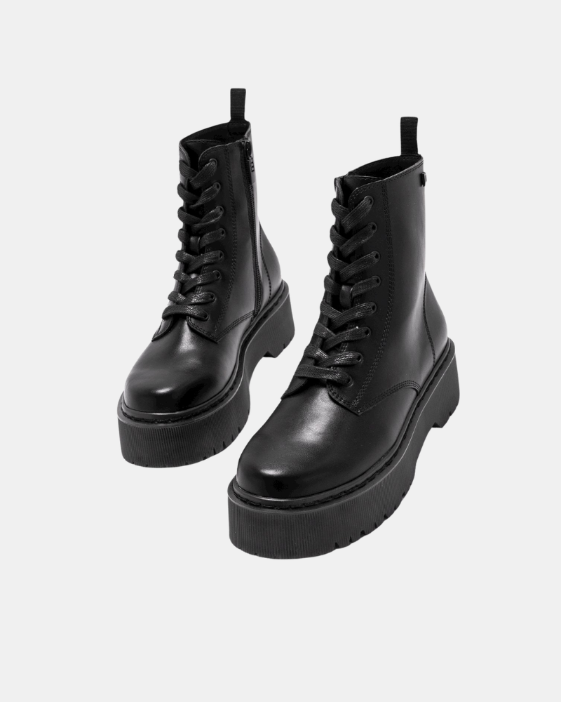 Botas Militares Mujer MUSTANG Negro 50176