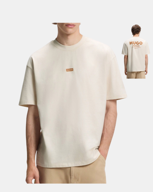 Camisetas Manga corta Hombre HUGO Beige 50509776 NALONO