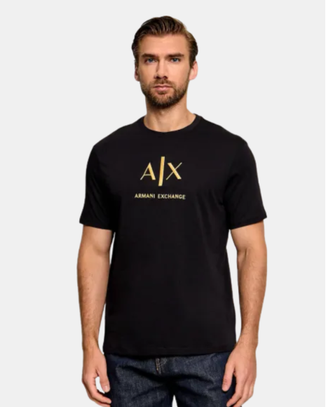 Camisetas de manga curta para homem ARMANI EXCHANGE Preto XM003114 AF10356