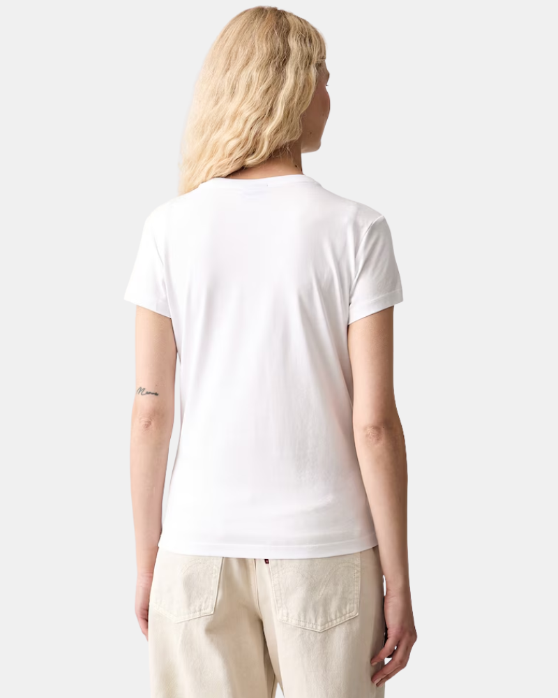 Camisetas de manga curta para mulher Karl Lagerfeld Branco B3W17021