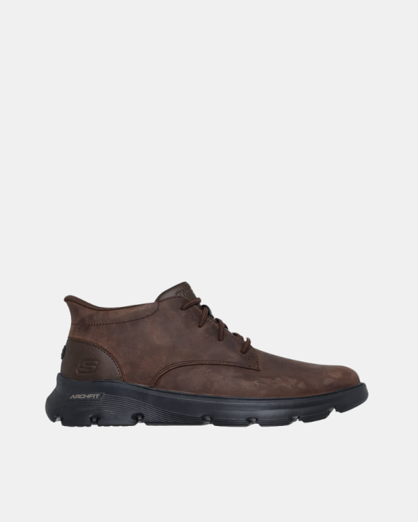 Botins Fascite plantar Homem SKECHERS Castanho 205514 SLIP-INS