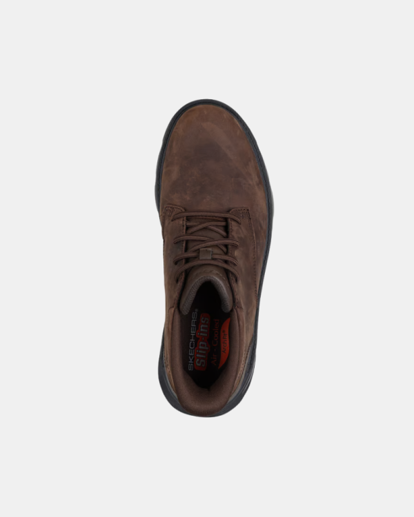 Botins Fascite plantar Homem SKECHERS Castanho 205514 SLIP-INS