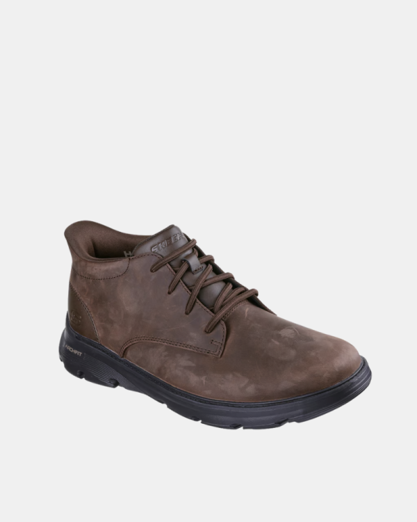 Botins Fascite plantar Homem SKECHERS Castanho 205514 SLIP-INS