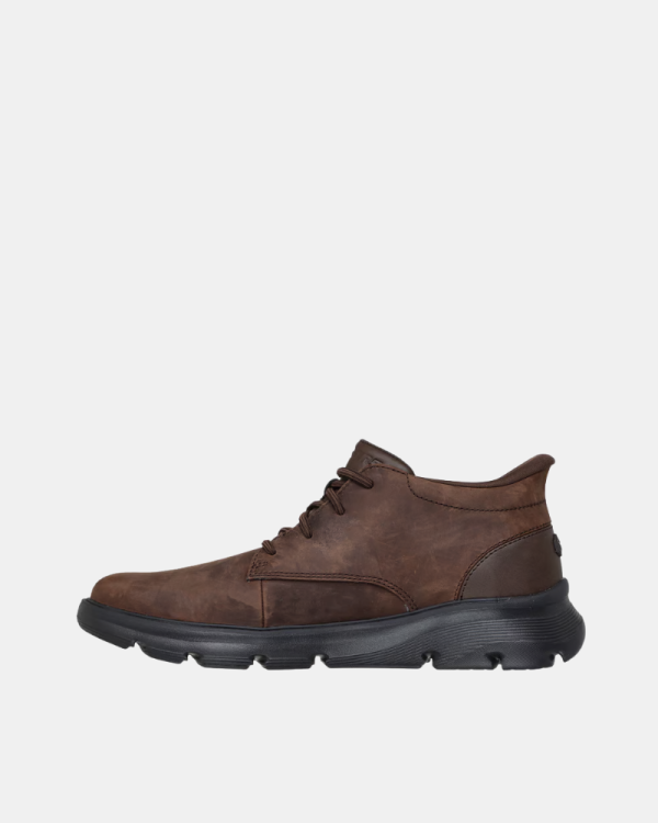 Botins Fascite plantar Homem SKECHERS Castanho 205514 SLIP-INS