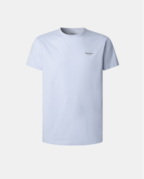 Camisetas de manga curta para homem PEPE JEANS azul PM5010180 ORIGINAL BASIC 3N