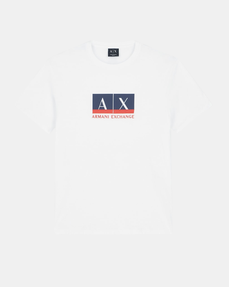 Camisetas de manga curta para homem ARMANI EXCHANGE Branco XM003037 AF10356