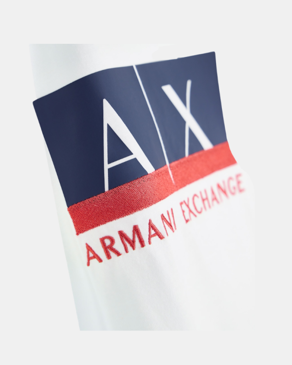 Camisetas de manga curta para homem ARMANI EXCHANGE Branco XM003037 AF10356