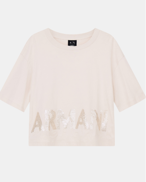 Camisetas Manga corta Mujer ARMANI EXCHANGE Beige XW002779 AF10356