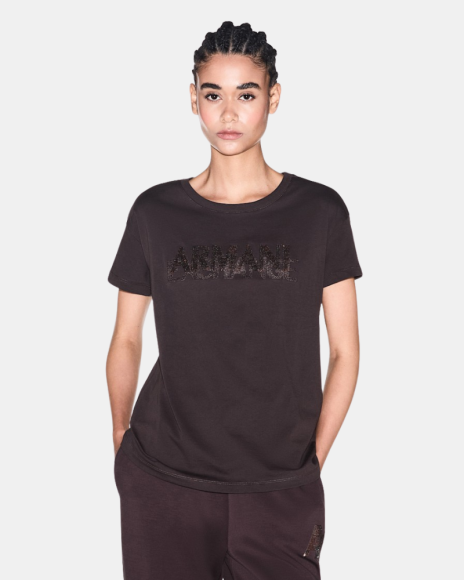 Camisetas Manga corta Mujer ARMANI EXCHANGE Marrón XW002778 AF10356
