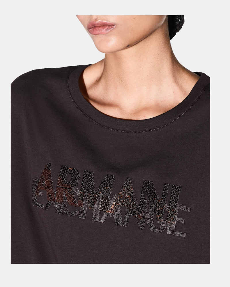 Camisetas Manga corta Mujer ARMANI EXCHANGE Marrón XW002778 AF10356