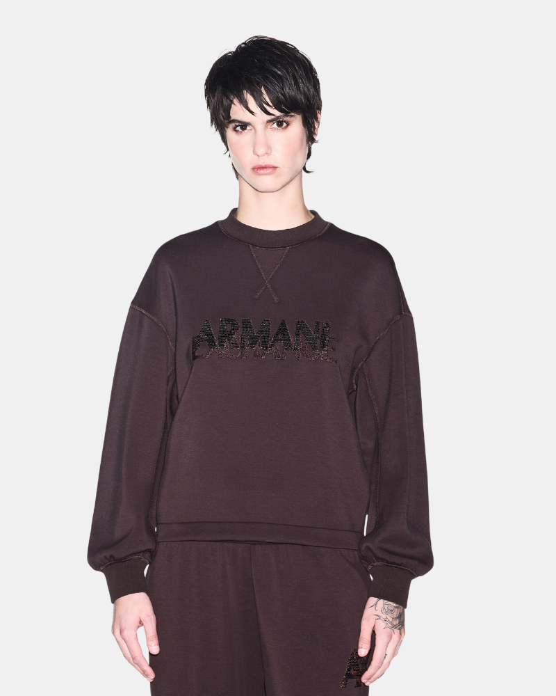 Sudaderas Manga larga Mujer ARMANI EXCHANGE Marrón XW002397 AF13397