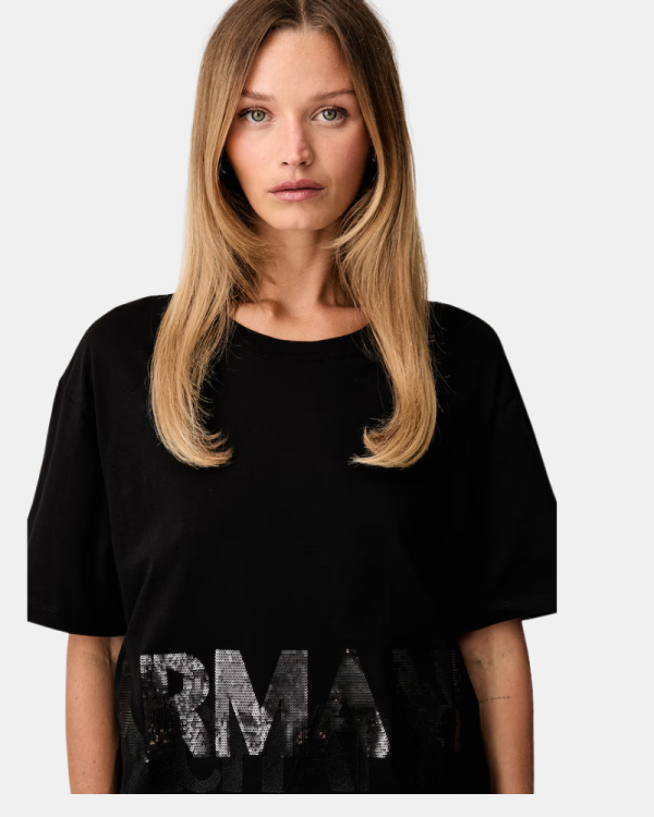 Camisetas Manga corta Mujer ARMANI EXCHANGE Negro XW002779 AF10356