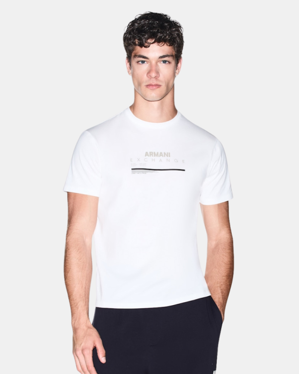 Camisetas de manga curta para homem ARMANI EXCHANGE Branco XM003025 AF10358
