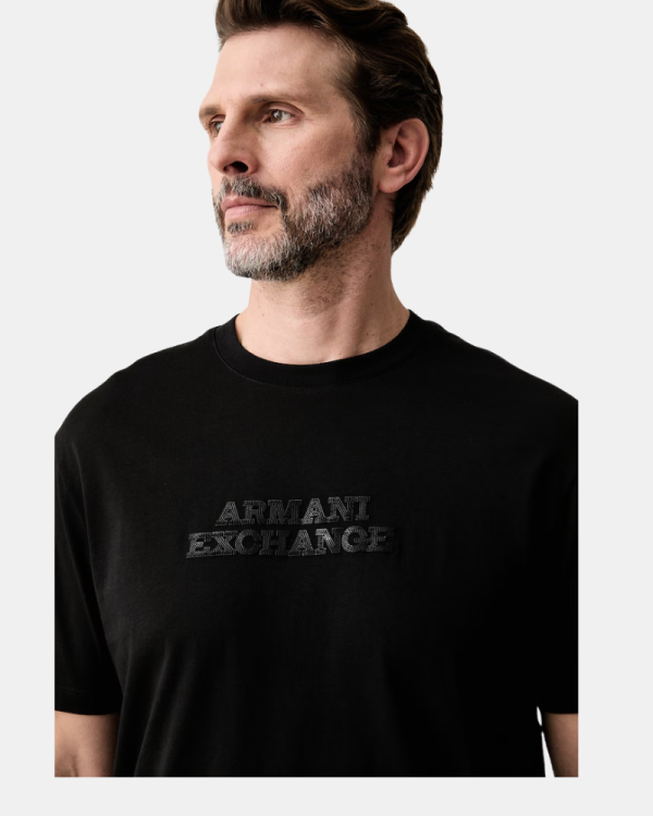 Camisetas de manga curta para homem ARMANI EXCHANGE Preto XM003031 AF10356