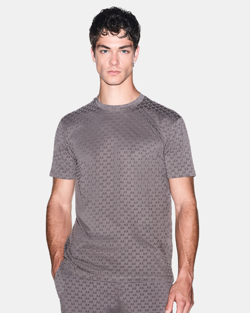 T-shirts de manga curta para homem ARMANI EXCHANGE Castanho XM003079 AF10356