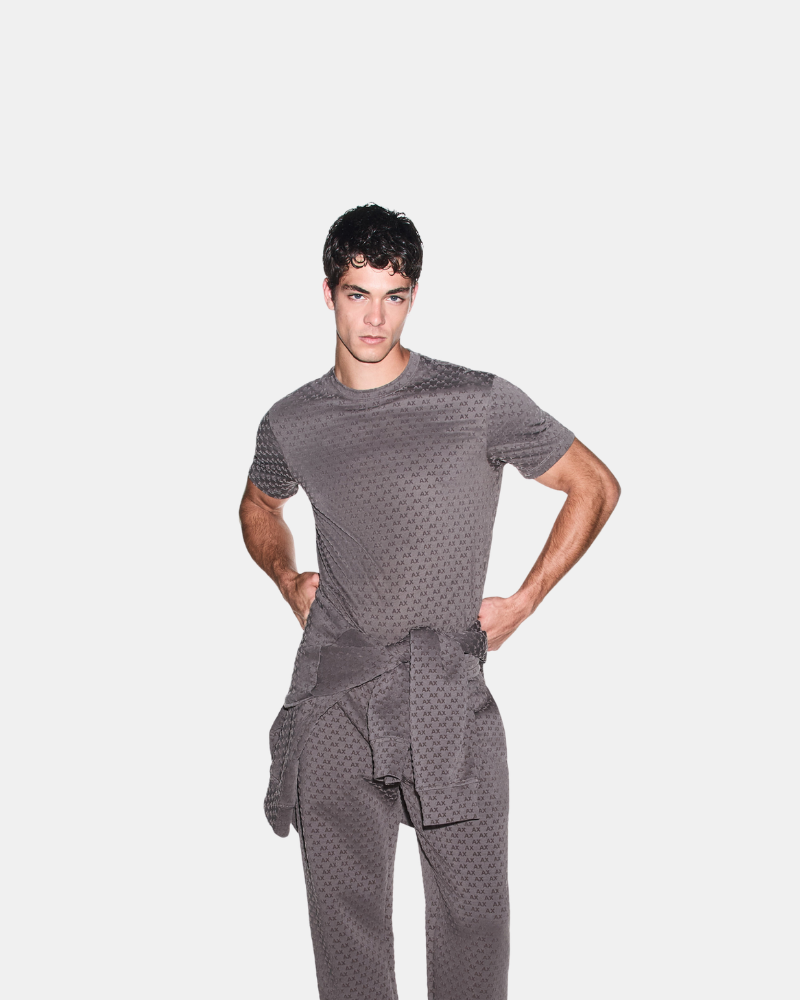 T-shirts de manga curta para homem ARMANI EXCHANGE Castanho XM003079 AF10356