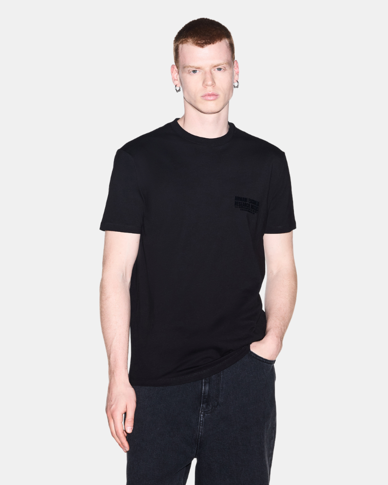 Camisetas de manga curta para homem ARMANI EXCHANGE Preto XM003026 AF21323