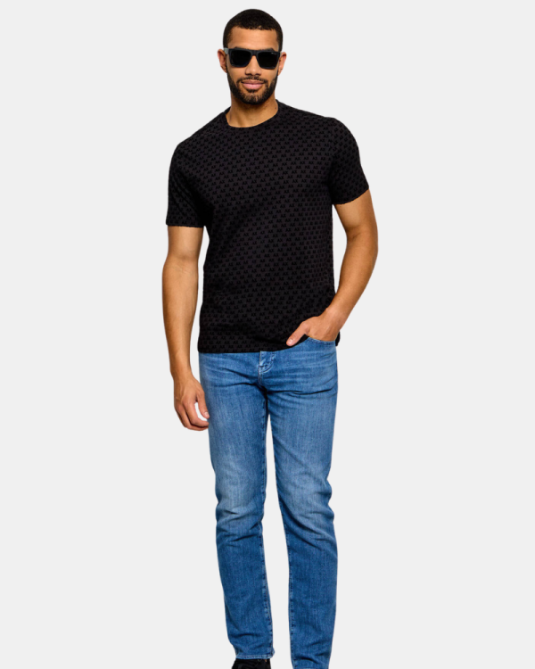 Camisetas de manga curta para homem ARMANI EXCHANGE Preto XM003079 AF10356