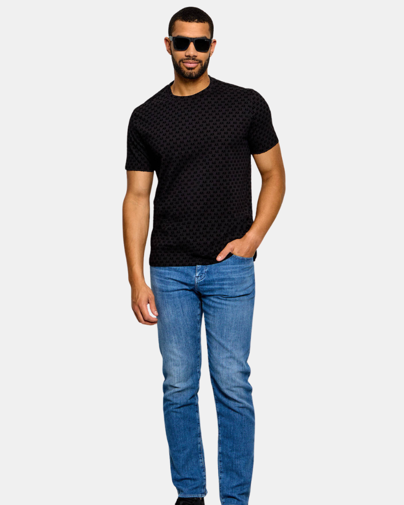 Camisetas de manga curta para homem ARMANI EXCHANGE Preto XM003079 AF10356