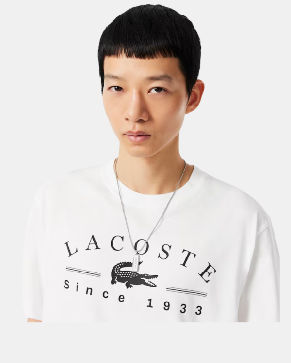 Camisetas de manga curta Homem LACOSTE Branco TH1754