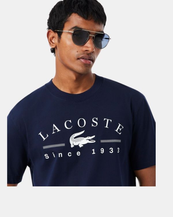 Camisetas Manga corta Hombre LACOSTE Azul TH1754