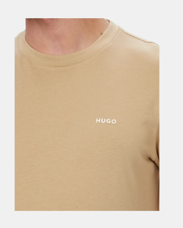 Camisetas de manga curta para homem HUGO bege 50466158 DERO222