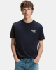 Camisetas de manga curta para homem HUGO Azul 50572740 NESPTEE