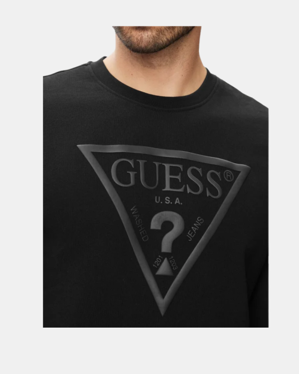 Camisola de manga comprida masculina preta M6YQ37 K4103