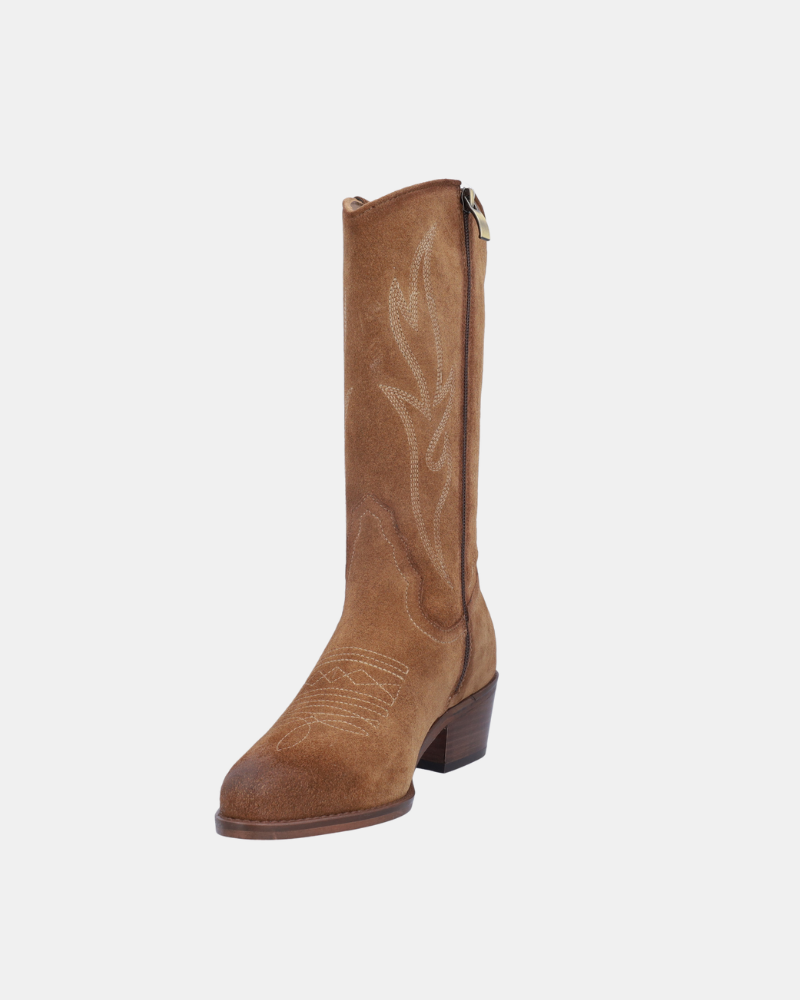Botas Cowboy Mulher BONAVENTURE Taupe B753 3