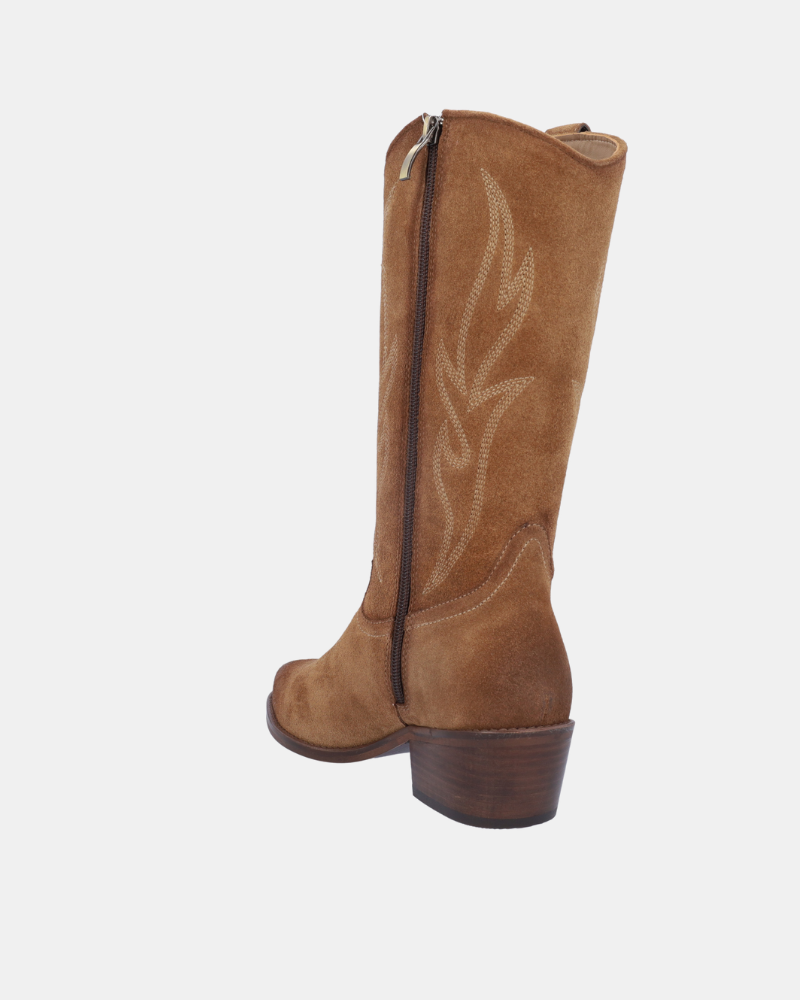 Botas Cowboy Mulher BONAVENTURE Taupe B753 3