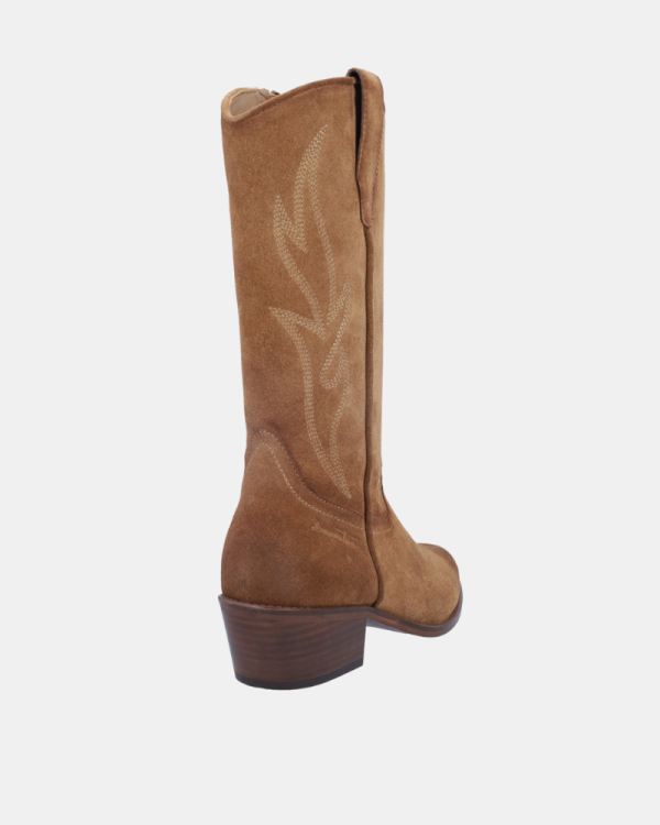Botas Cowboy Mulher BONAVENTURE Taupe B753 3