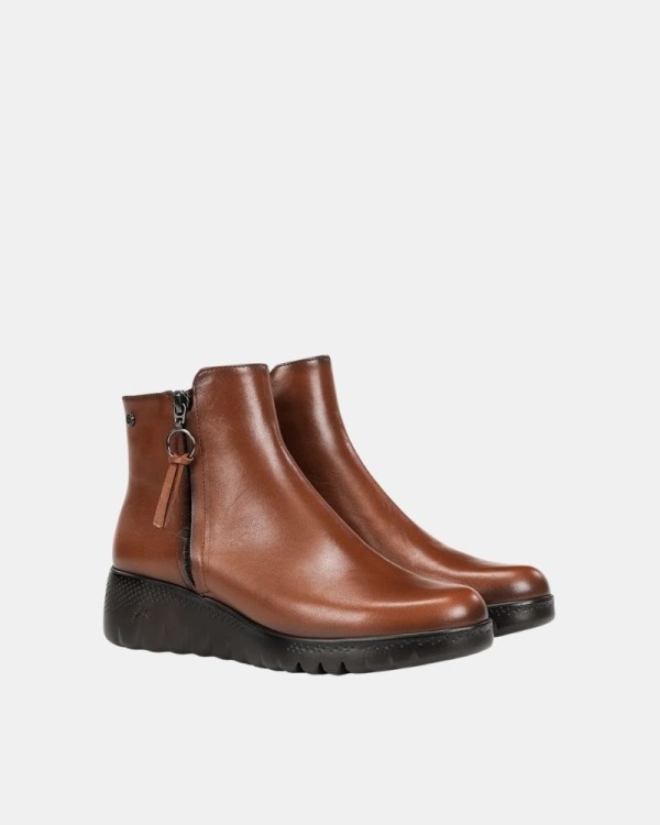 Botins Baixos Mulher FLUCHOS Castanho F2100