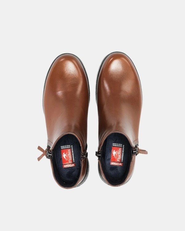 Botins Baixos Mulher FLUCHOS Castanho F2100