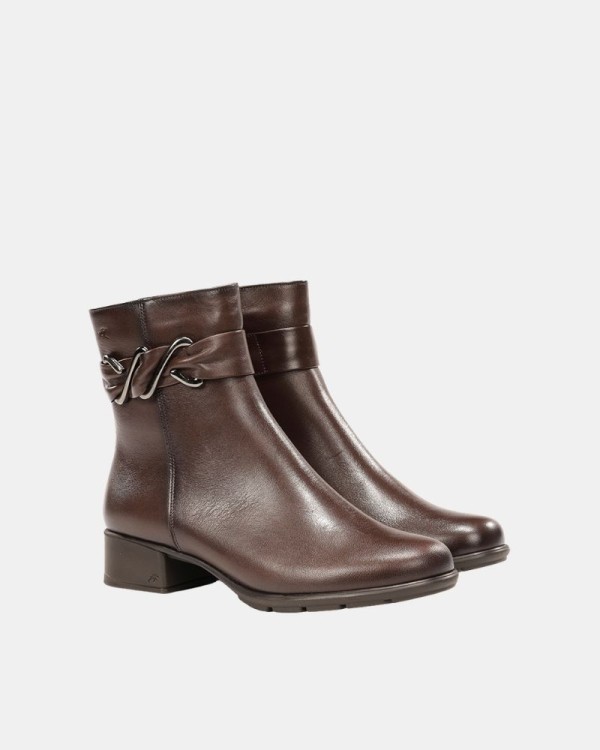 Botins Baixos Mulher FLUCHOS Castanhos F2561