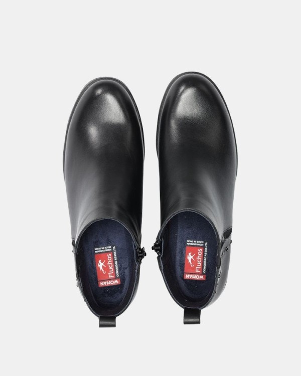 Botines Bajos Mujer FLUCHOS Negro F2109
