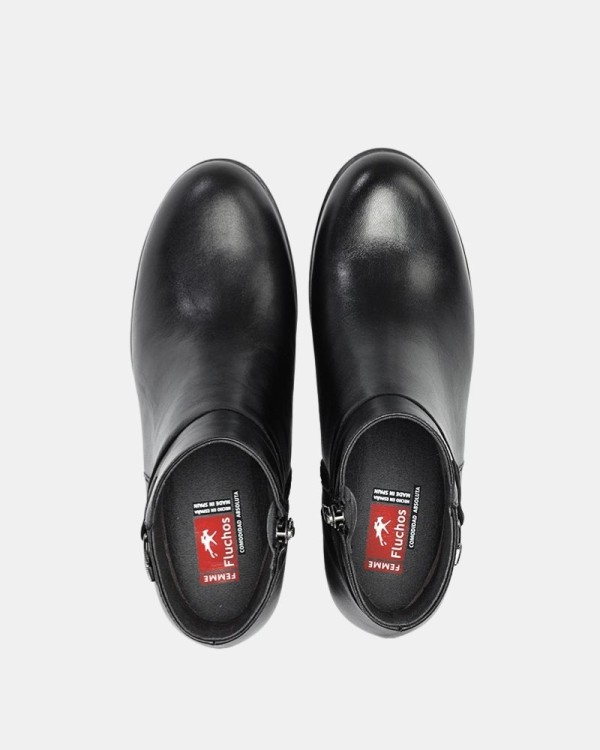 Botines Bajas Bajos Mujer FLUCHOS Negro F2240