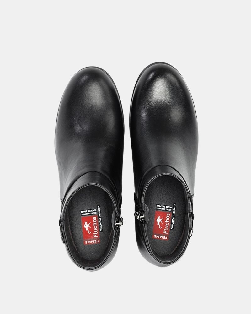 Botines Bajas Bajos Mujer FLUCHOS Negro F2240