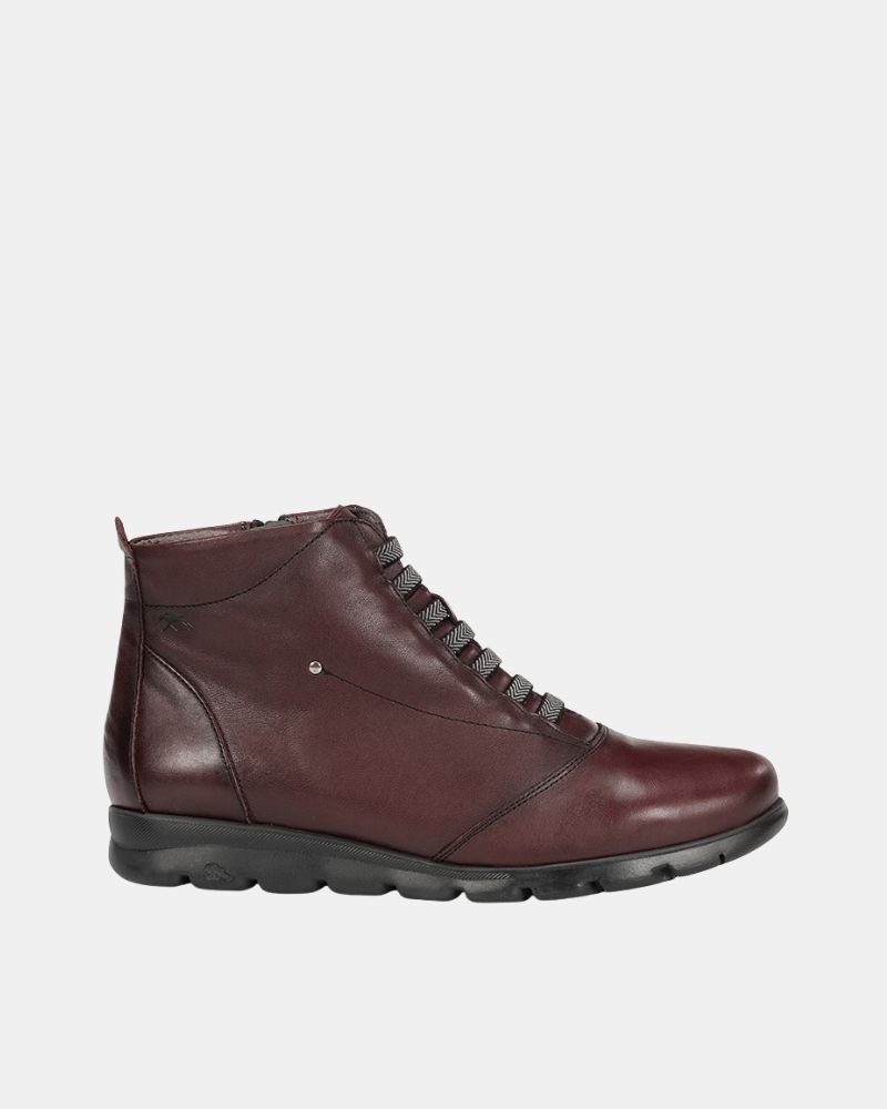 Botins baixos de mulher FLUCHOS Bordô F0356
