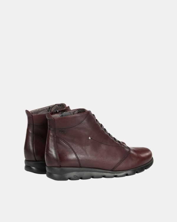 Botins baixos de mulher FLUCHOS Bordô F0356