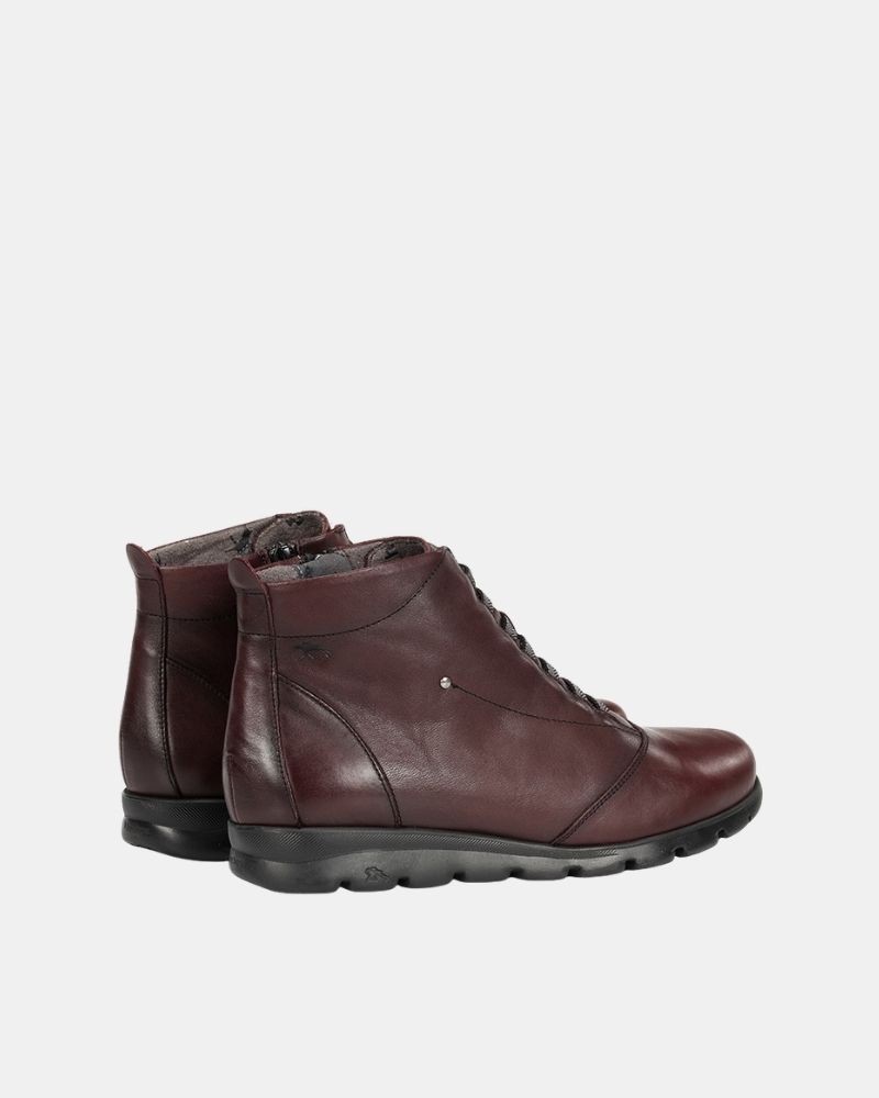 Botins baixos de mulher FLUCHOS Bordô F0356