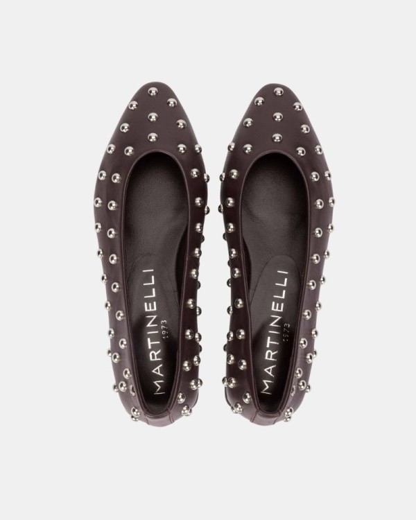Sapatos Bailarinas Mulher MARTINELLI Bordô VESCIA S009 B479PY