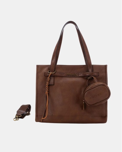 Bolsos Shopper Mujer REFRESH Marrón 183429