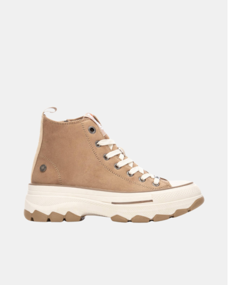 Zapatillas Altas Mujer REFRESH Taupe 173078