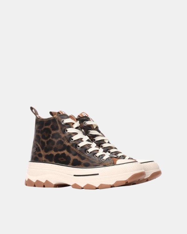 Zapatillas Altas Mujer REFRESH Animal Print 173078