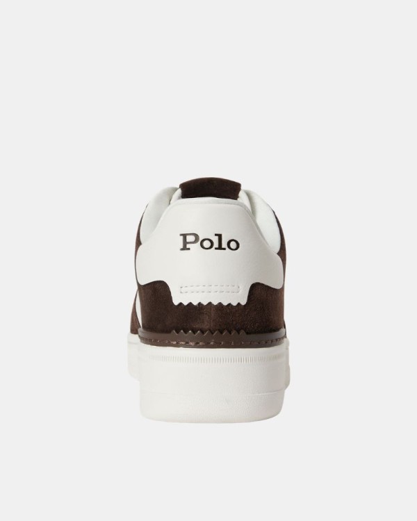 Ténis baixos para homem POLO RALPH LAUREN Branco/Castanho 809P15491 MASTERS CRT