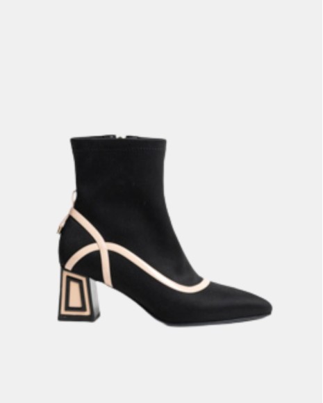 Botins Baixos Mulher RockAway Pretos 84728